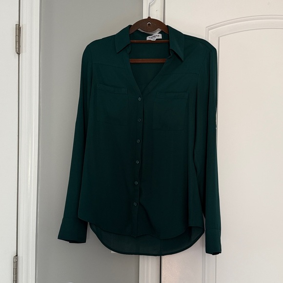 Express Green Portofino Blouse - Picture 1 of 4